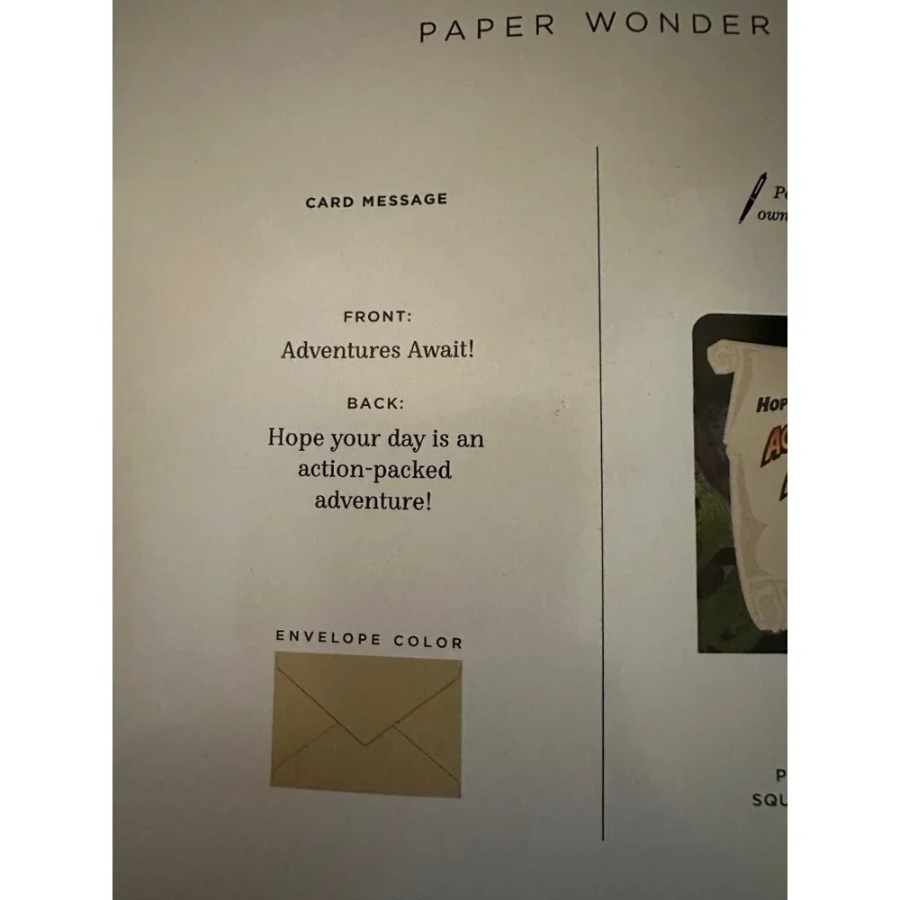 Indiana Jones - Hallmark Paper Wonder Pop-up card with envelope, light and music